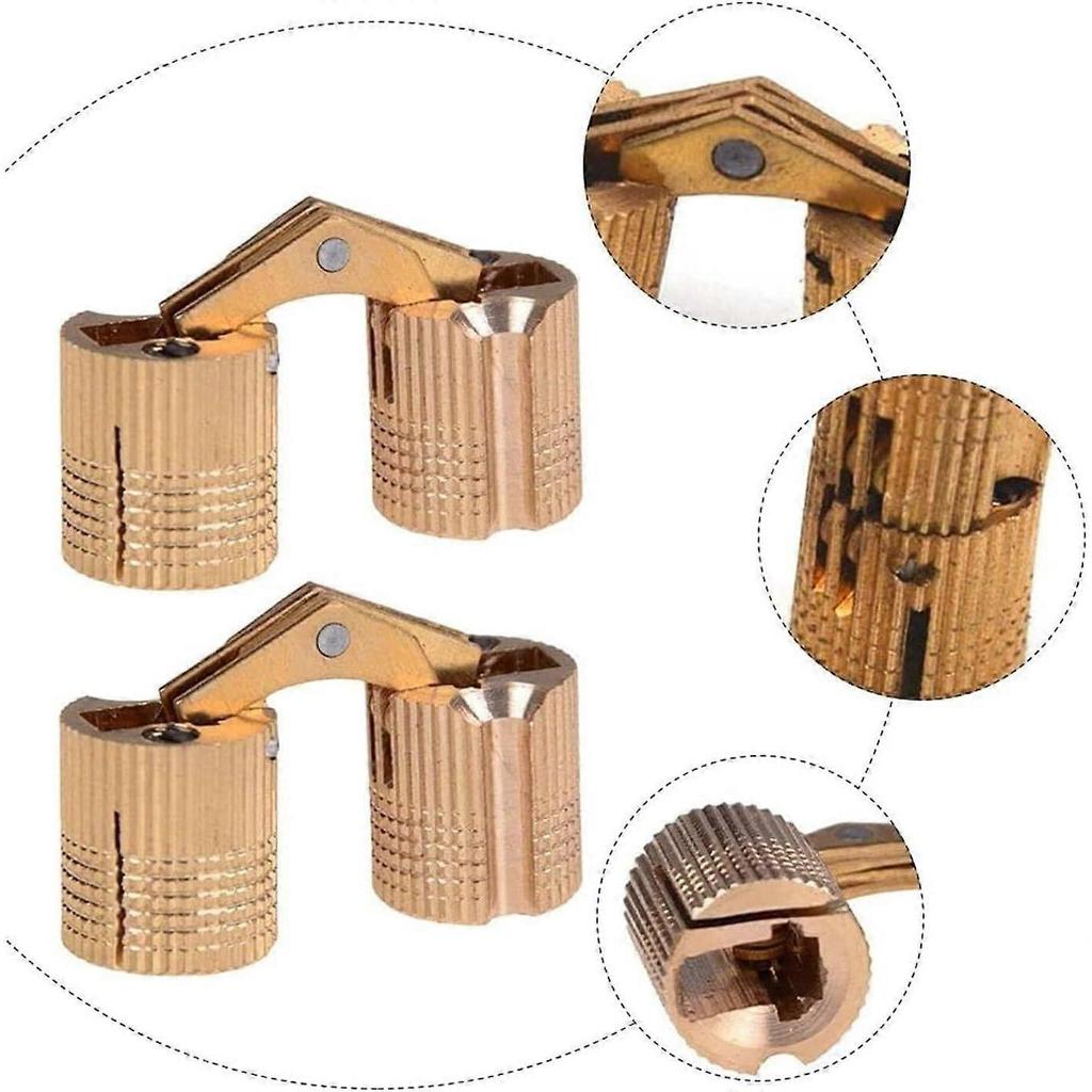 Thickened Heavy Folding Hinge 2pcs Heavy Duty Copper Hinge Cylindrical Spring