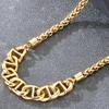 Trendy Statement Clavicle Chain Choker for Men Women Unisex Vacuum Plated Stainless Steel Necklaces Hypoallergenic Jewelry Gift