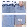Children's Girls Bow Denim Short Korean Children's Summer Fashion Children's Casual Pants Outdoor