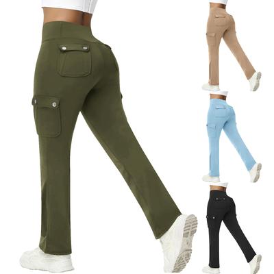 Women's Fashion Stretch Yoga Pants Stretch High Waist Casual Tight Pants