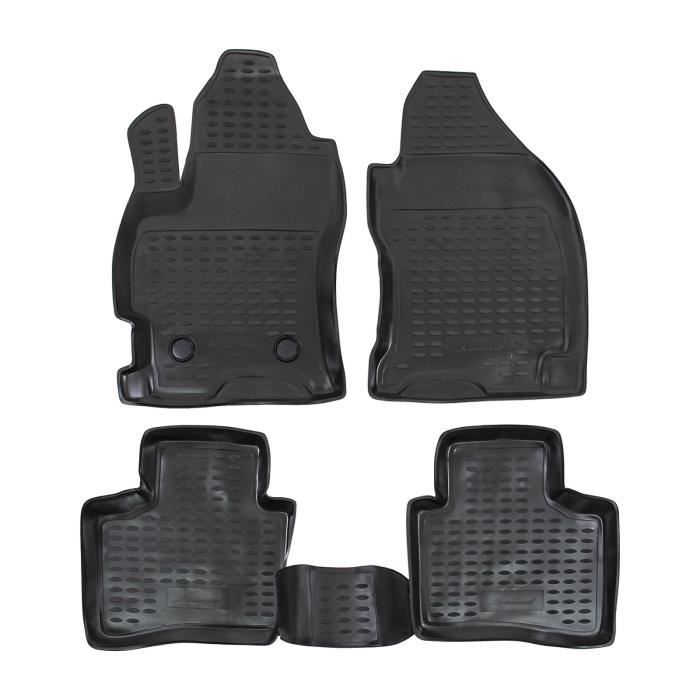 Tapis De Sol En Caoutchouc 3D - J&J AUTOMOTIVE - Ford Mondeo 2000-2007 - Noir - Sur Mesure - Antidérapant