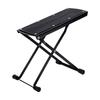 Guitar Foot Rest Folding 6  S Height   Alloy Guitar Stool with Rubber Pad Non Slip Portable Compact for Musicians Black
