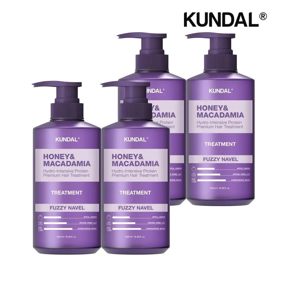KUNDAL Honey & Macadamia Protein Treatment Fuzzy Navel 500ml x4