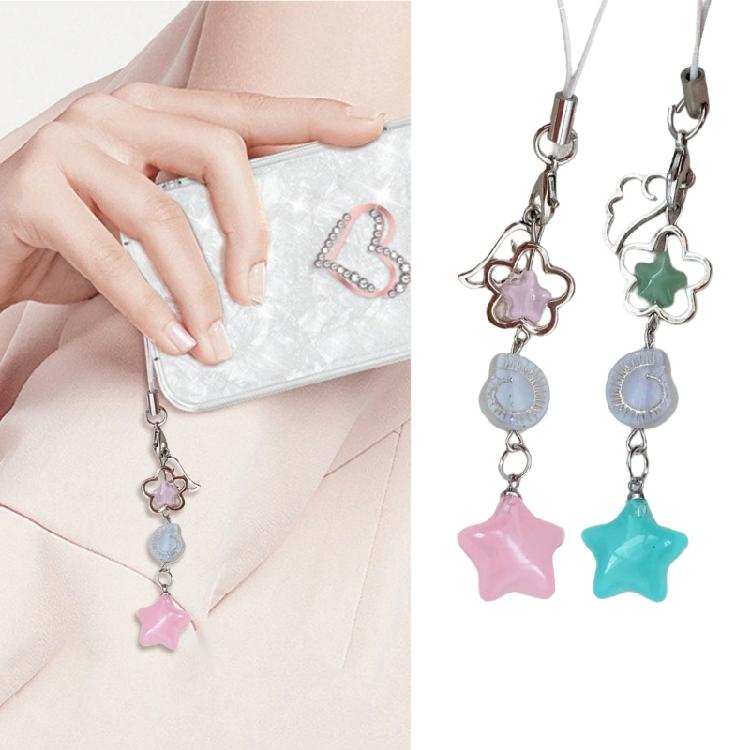 Youthful and Elegant Jelly Star Keychain Craft from Soft Materials for Easy Carrying and Daily Key Organization