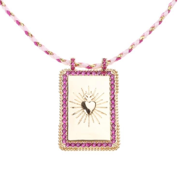 

Chic Tarot Card Designs Necklace Adjustable Length Tarot Symbolic Card Pendant Necklace for Daily and Party Wear