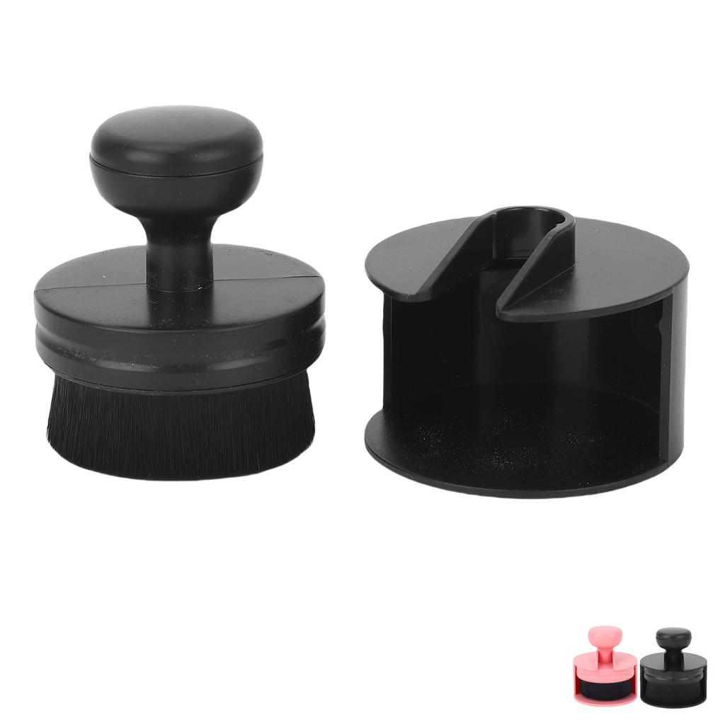 Nail Dust Brush Round Handle Flat Head Professional Fluffy Soft Nail Art Dust Cleaning Brush