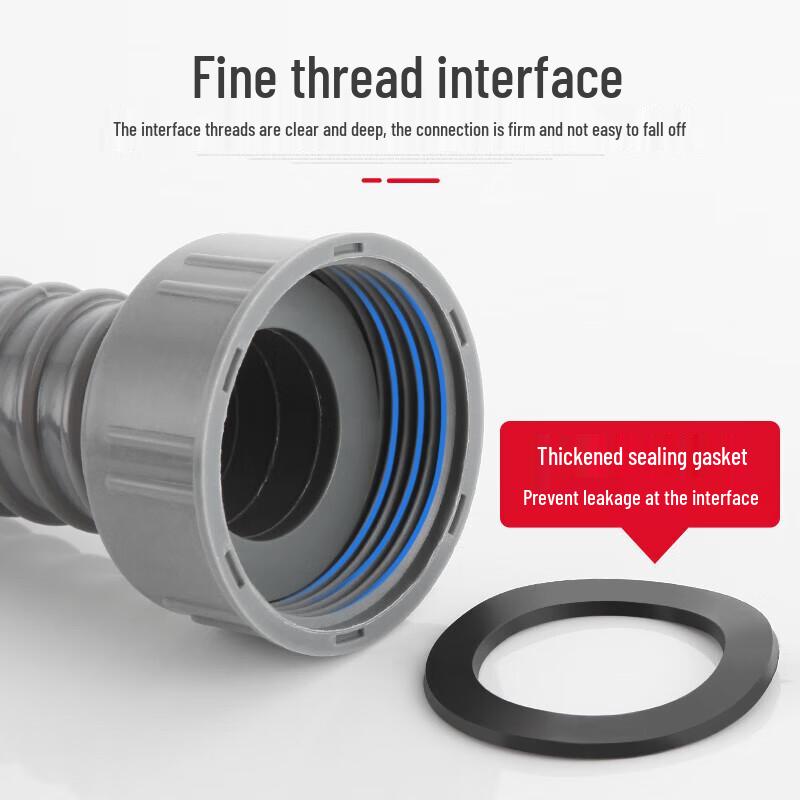 DU AO Kitchen Double Sink Drain Pipe Hose