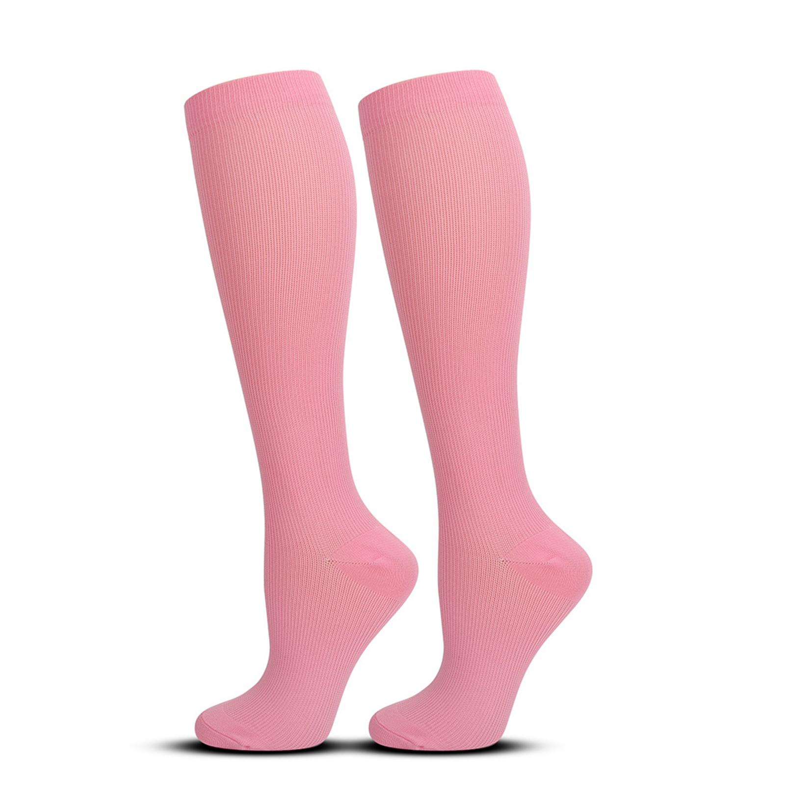 

Unisex Compression Socks for Calf Support and Improved Circulation Knee High Athletic Pressure Socks for Nurses and Sports S кавун червоний колір