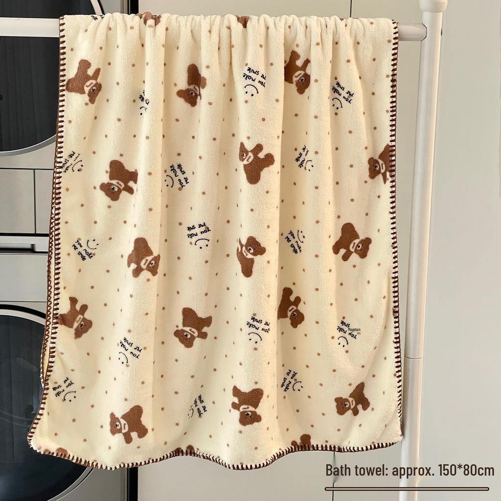 2025 Women's Quick-Dry Absorbent Bath Towel Set: Includes Hair Drying Cap and Wearable Wrap for Home Use