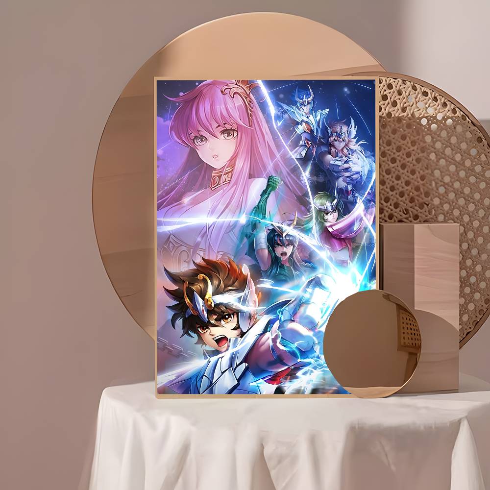 Japanese Hot Anime S-Saint Seiya Whitepaper Poster Waterproof Paper Sticker Coffee House Bar Aesthetic Art Wall Painting