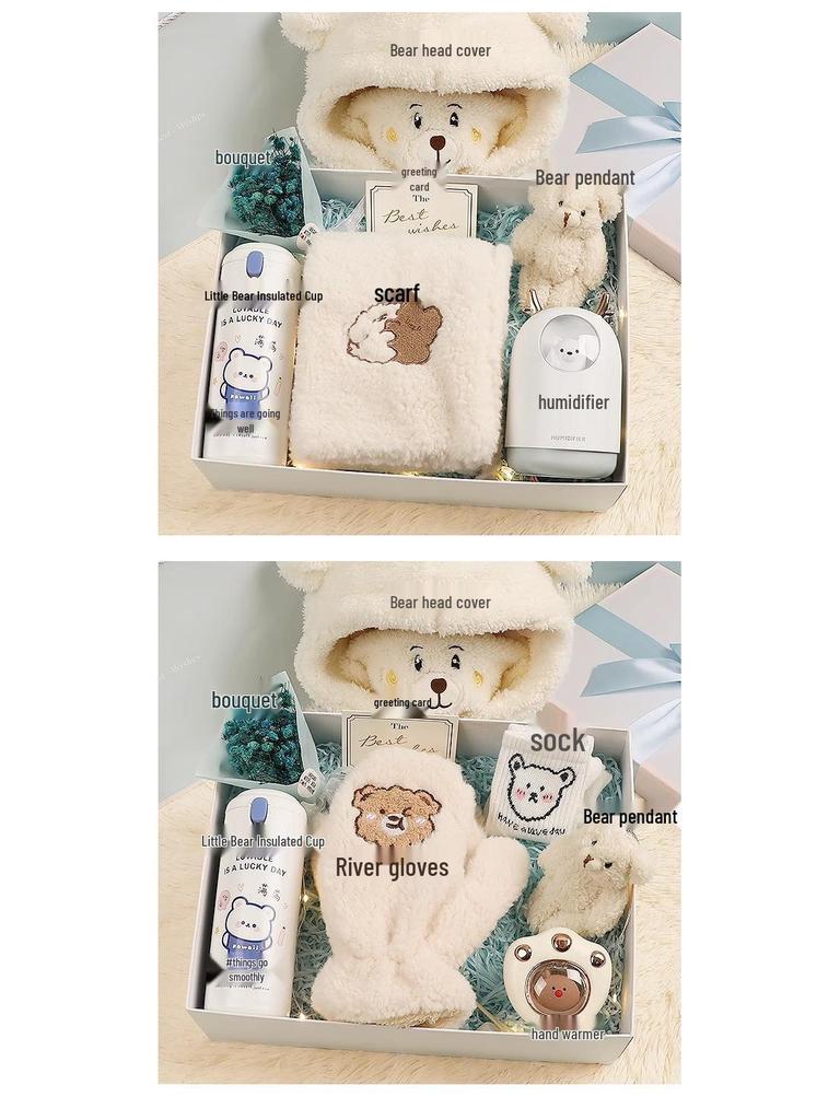 Winter Scarf Gift Box for Girls & Best Friends - Christmas & Birthday Souvenir