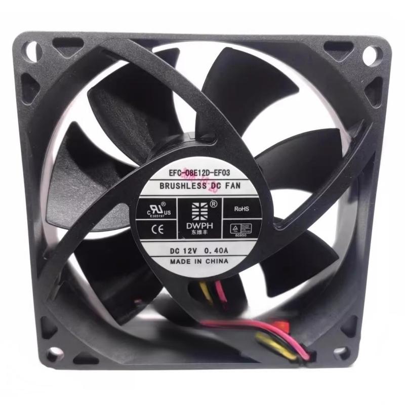 New Original EFC-08E12D-EF03 8cm 8025 12V 0.40A 80*25mm 3-wire Speed Measuring Cooling Fan