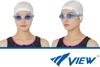 View Swimming Made In with a Natural Fit and 3D Face and Function with a System Women's Goggles, Japan, Pads, Anti-Fog Rub-On (V830YSA BL).