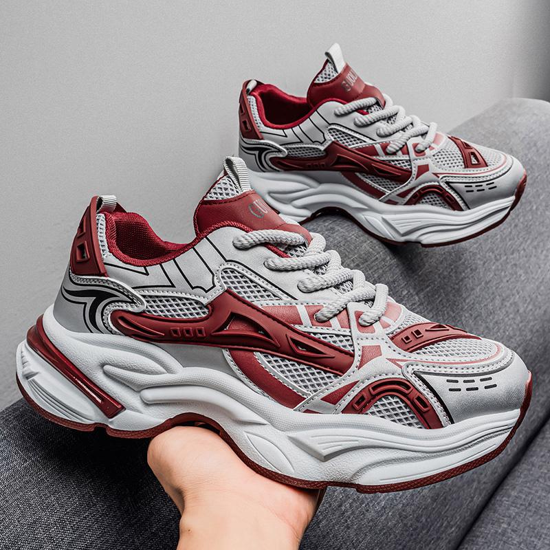 Chaussures de sport tendance polyvalentes quatre saisons, chaussures dad à semelles épaisses à la mode, chaussures décontractées