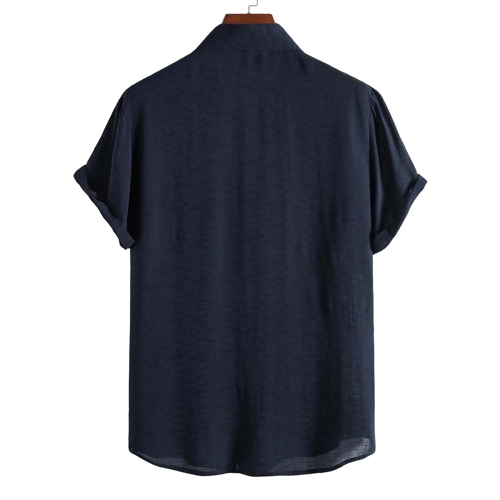 2024 Men's Fashion Short Sleeve Summer Shirts Casual Oversized Loose Beach Shirts