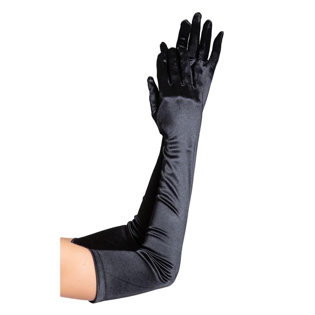 Klasyczne Kolory Eleganckie Rękawiczki Długie Satynowe Rękawiczki Akcesoria Ślubne