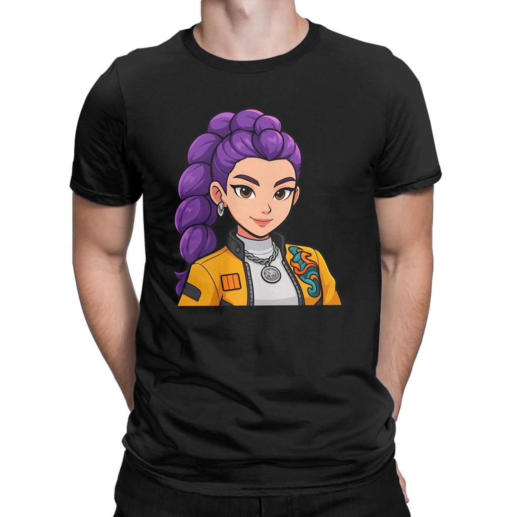 Rumi Kpop Demon Hunters Smile T-Shirt Summer  Fashion T-Shirts Male Cotton Crew Neck 6XL Clothing Short Sleeves Streetwear Tops