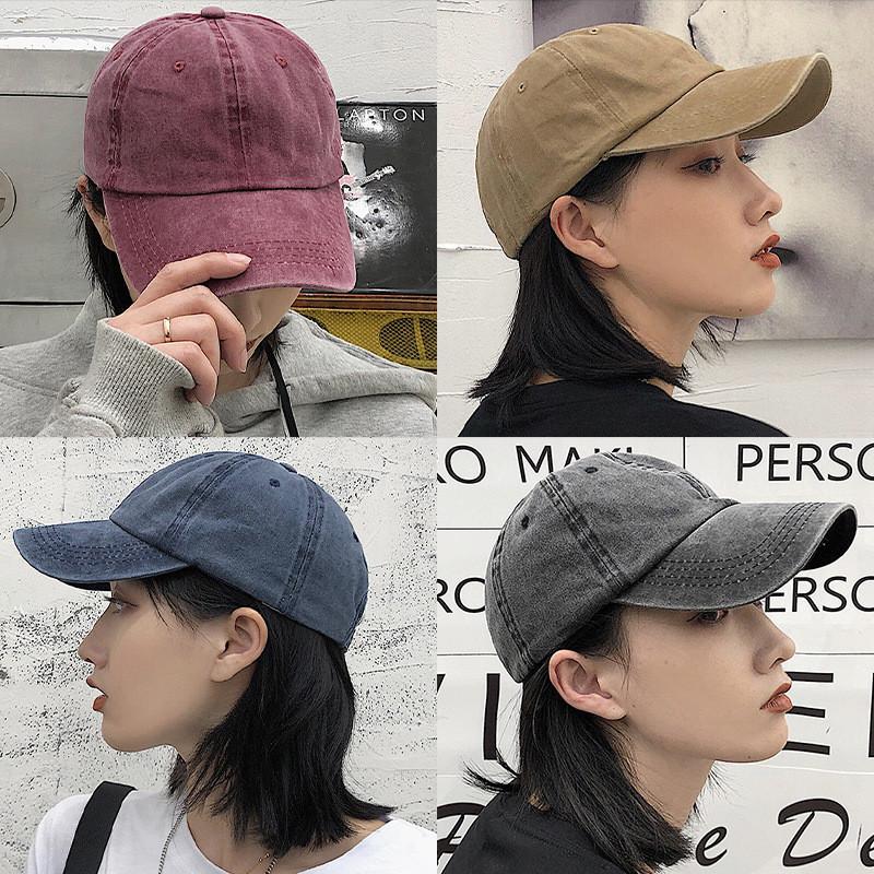 Fashionable Pure Cotton Baseball Hat Soft Brim And Size Adjustable