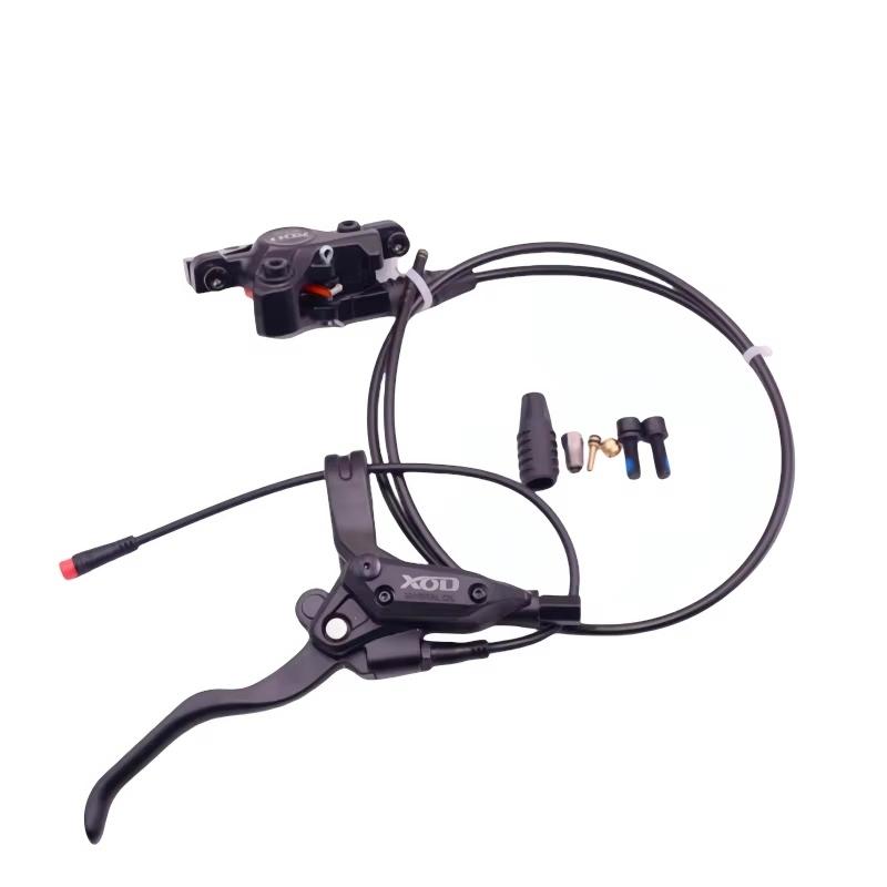 XOD E-Bike Hydraulic Brake Cut Off Power Brake 2 Pin Waterproof Plug Hose Front 1000mm / Rear 1800mm Bike Disc Brake