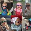Round Polarized Children Sunglasses UV400 Silicone Elastic Safe Fashion Sunshade Glasses for Boys Girls Kids