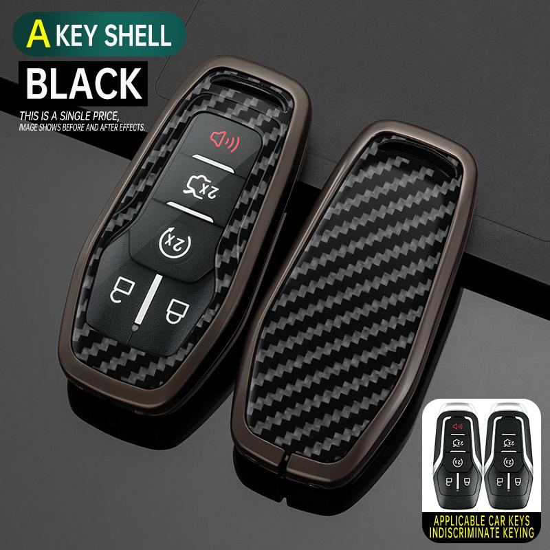 Styling Mouldings Alloy Car Remote Key Case Cover Protect Shell Bag For Ford Fusion Mondeo Mustang F-150 Explorer Edge Lincoln M