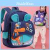 Cute Giraffe And Dinosaur Cartoon Backpack For Boys And Girls With Arc Shoulder Straps