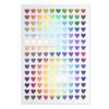 Reward Sticker Aurora Heart Rainbow Rainbow Color Decoration Glitter Large Capacity Sheets X 5 Sheets Sparkling Punpun Maru [150 Included] YS-029