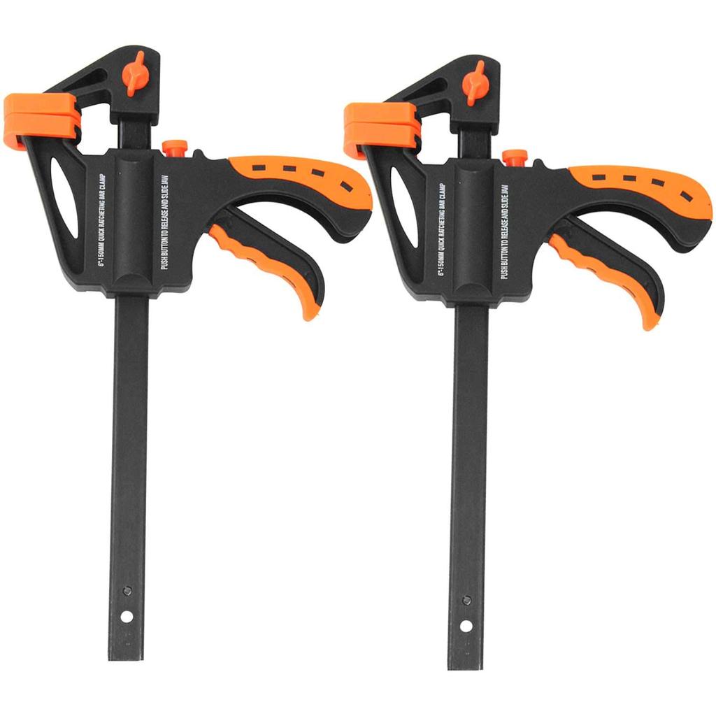 Resin Quick Bar Opening Depth of E-Value Clamp, Approx. 150mm, 63mm, ERC-150M (Pack 2)