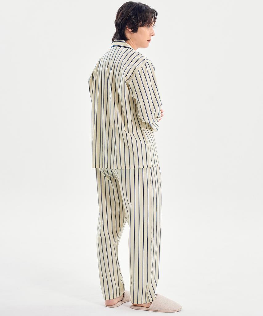 Meipeullawo Excellent Long-Sleeve Pure Cotton Men'S Plus Size Pajama Set