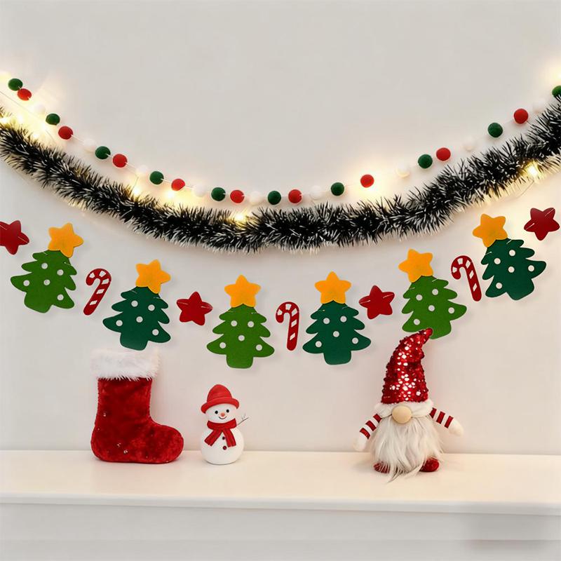 1SET Sternbaum Hängegirlande Bunt Frohe Weihnachten Dekorationen Für Zuhause Hotel Restaurant Festival Party Dekoration TMZ