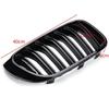 Front Kidney Double Line Grille Grill Replacement For BMW X3 X4 F25 F26 2014-2017 Racing Grills Grilles Gloss Black Accessories