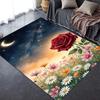 2025 New Rose Carpet Rug for Living Room Bedroom Home Sofa Decoration,Kids Play Non-slip Floor Mat