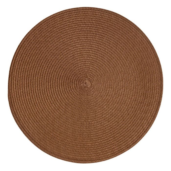 Set De Table Tresse Rond Camel
