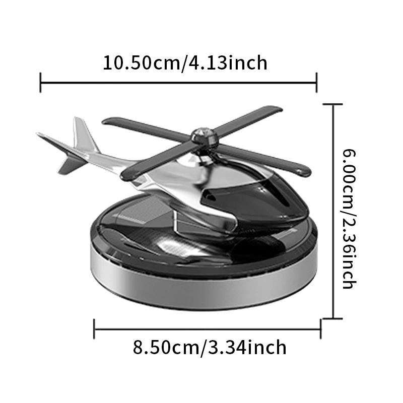 Car Center Console Decoration Solar Rotating Helicopter Model Car Network Red Aromatherapy In-car Personality Accessories