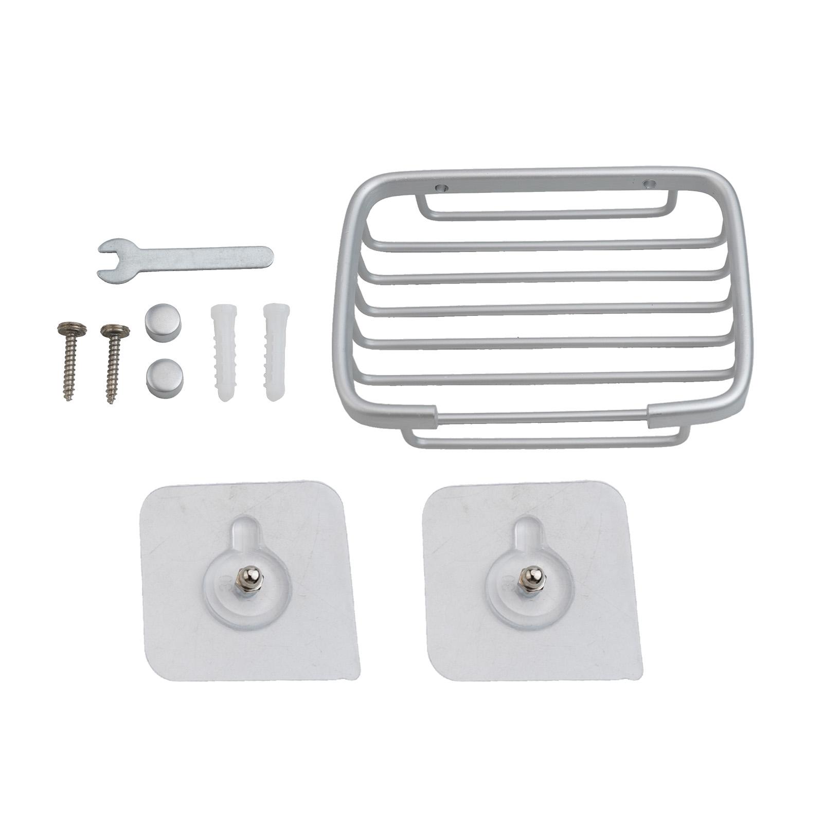 

Bath Net Drain Case Soap Dishes Soap Box Drain Soap Storage Basket срібний