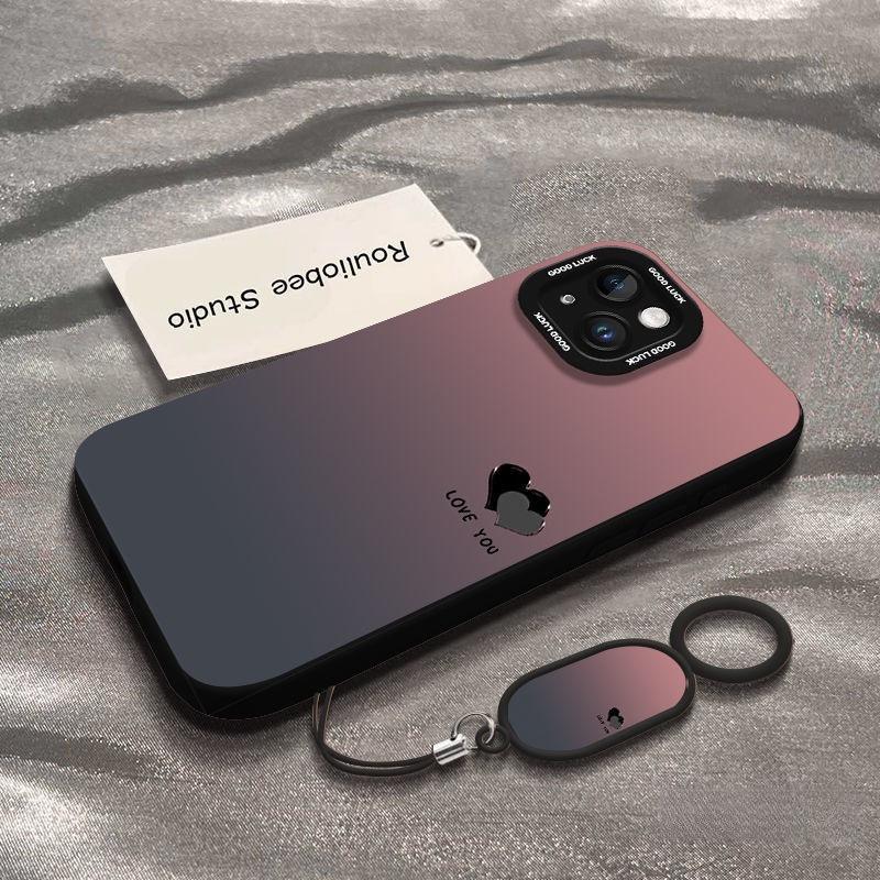 Gradient Love Apple 16promax New Phone Case IPhone15Plus 13mini14 12 Protection Case