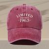 Mens Vintage  Embroidered Baseball Cap  Adjustable Lightweight Retro Hat with Limited Edition Design Multiple Colors for
