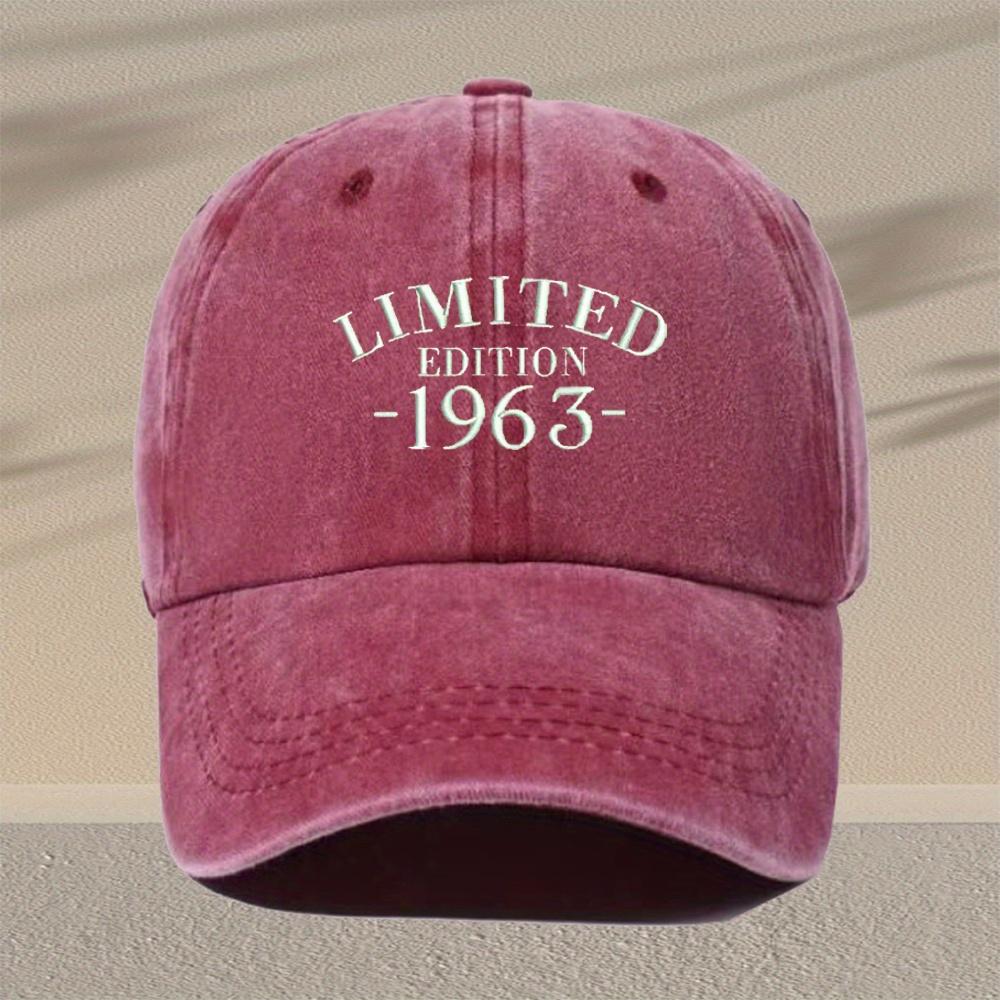 Mens Vintage Embroidered Baseball Cap Adjustable Lightweight Retro Hat with Limited Edition Design Multiple Colors for