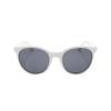 Unisex White Round Sunglasses Or0102