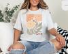 Boho Floral T-Shirt and Kids Tshirt, Abstract Flower and Leaves Design, Earthy Tones, Soft Cotton, Unisex Fit, Casual Wear
