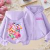 Hoodies Sweatshirts Girls Kids Girls Sweatshirt Zip Purple Hoodie Casual Top Hoodie Kids Clothing