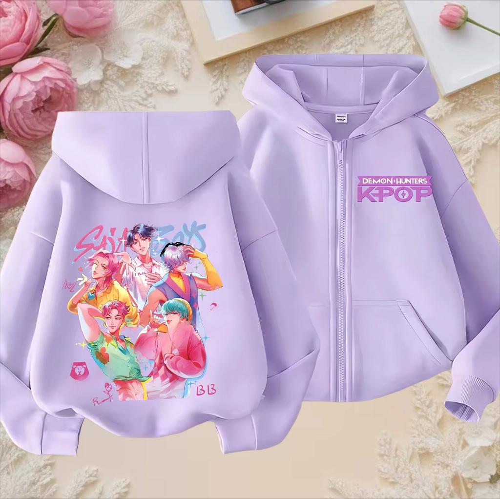 Hoodies Sweatshirts Girls Kids Girls Sweatshirt Zip Purple Hoodie Casual Top Hoodie Kids Clothing