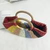Yogodlns Summer Weaving Women Bags Beach Seaside Multicolor Straw Handbag Lady Travel Handwoven Totes Wrist Handbags
