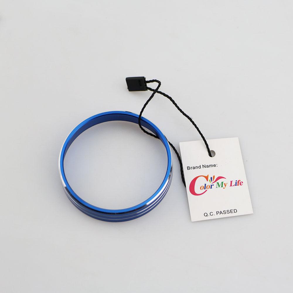 Color My Life Stainless Steel Car Headlight Switch Knob Circle Cover Sticker for Ford New Ecosport 2017 - 2022