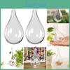 Shatterproof With Dropshaped Transparent Hole Fillable Clear Decorative Balls Hanging Decorations