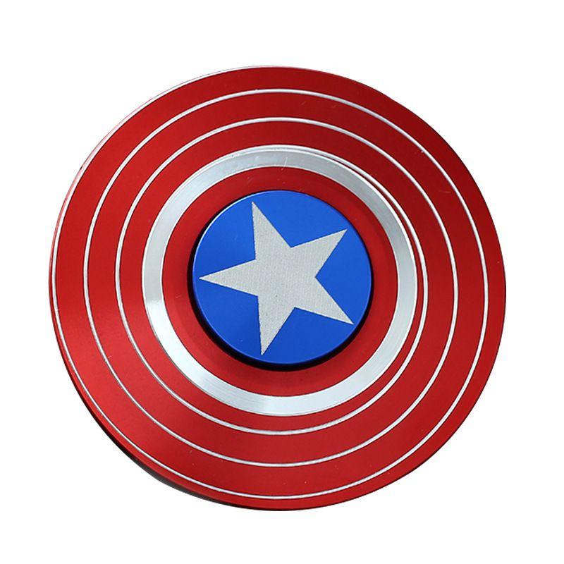 Captain Spinner American Fingertip Gyro Shield Alloy Toys Decompression