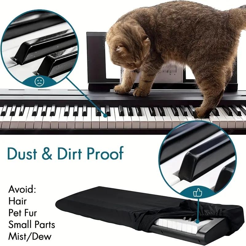 61/88 Key Digital Electronic Piano Cover Fabric Light Thin Keyboard Instrument Dust Cover Breathable Heat Radiation Dustproof