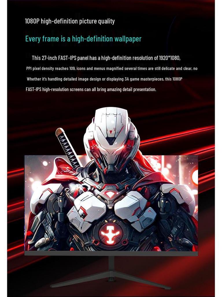 27" Ultra-Clear 240Hz 2K Esports & Office Monitor, Wall-Mountable