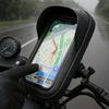 Einteiliger drehbarer Motorrad-Handyhalter - Hergestellt aus abnehmbarem ABS, Kompatibel mit Touchscreens