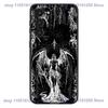 Gothic Cyber Sigil Cross Eyes Skull Phone Case For Samsung Galaxy A32,21s,22,31,52,53,72,73,Note20,8,9,10 Silicone Black Cover